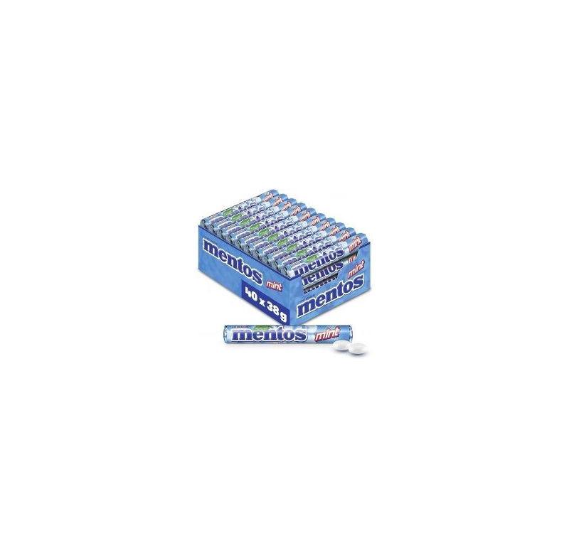 Mentos Mint rulle 38g