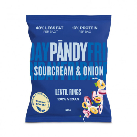 Pändy Linsringar Sourcream & Onion 50g