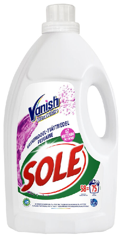 Tvättmedel, flytande Sole Vanish UW 2,88L