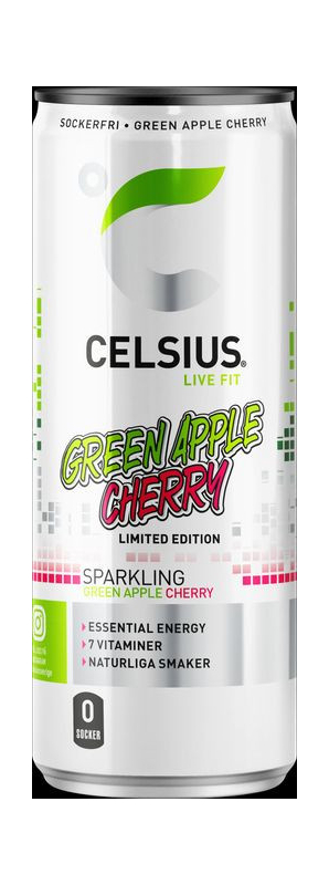 Celsius Green Apple Cherry  35,5cl (Ink Pant)