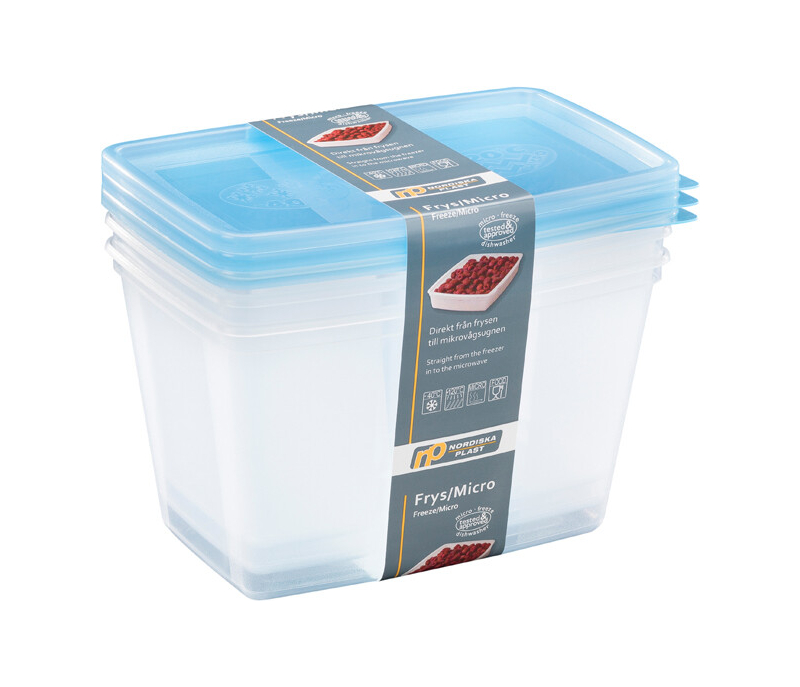 Frys/Micro 1,2 L 3-p Transparent
