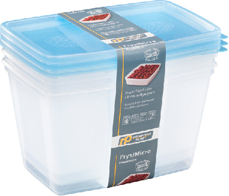 Frys/Micro 1,2 L 3-p Transparent