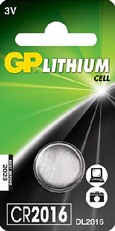 Parti CR2016 Lithium batteri, 500-st