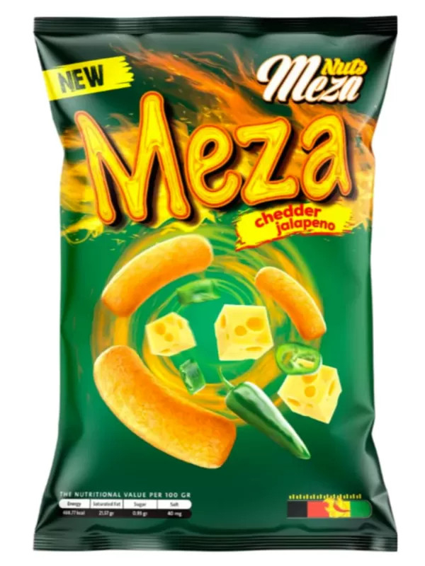 Meza Chips Cheddar & Jalapeño 165g