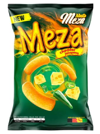 Meza Chips Cheddar & Jalapeño 165g