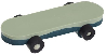Sudd Skateboard 3D 7x2cm (UTGÅENDE)