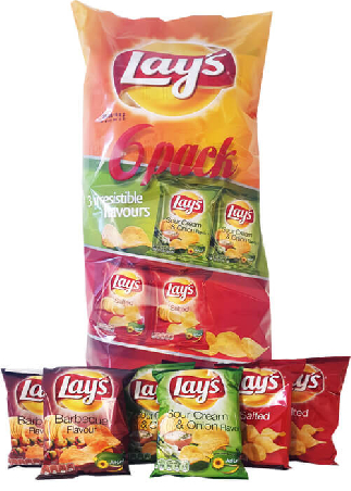 Lays 6-pack 165g