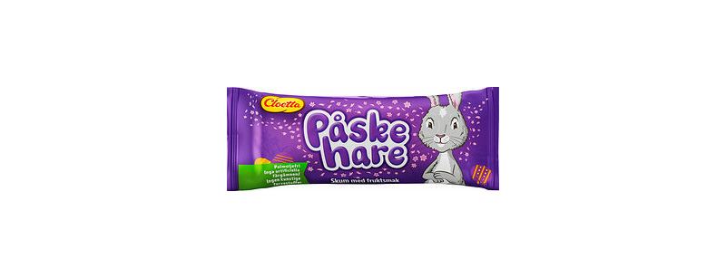 Påskehare singelpack 22 g Cloetta