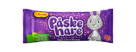 Påskehare singelpack 22 g Cloetta