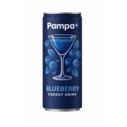 Pampa Blueberry Energy Drink 25cl (Ink Pant) 24-P