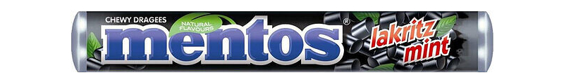 Mentos Liquorice Mint rulle