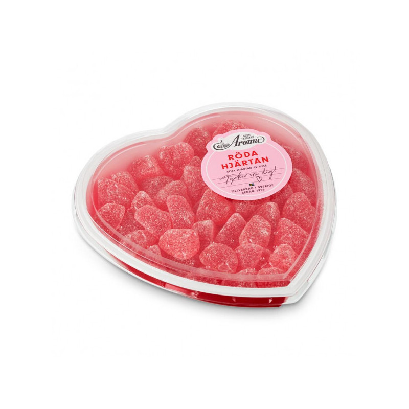 Röda Hjärtan Red Heart geléhjärtan Aroma 385g